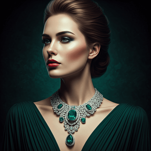 Exquisite gold and diamond jewellery showcase